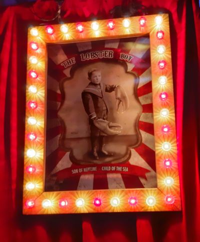 00358 A0 lichtlijst circus lobsterboy